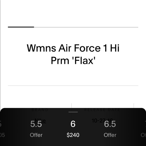 SOLD Air Force 1 Hi Flax sneakers - Picture 11 of 12